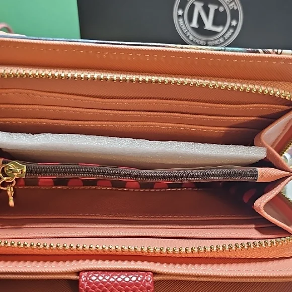 Nicole Lee Artistic Floral Wallet with Clock Design - Picture 5 of 7